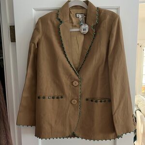 EDDY NWT amber beaded blazer